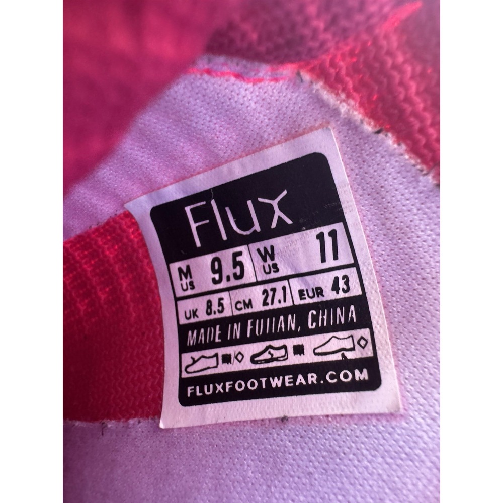Flux Adapt Runner Ruby Mens 9.5 Womens 11 Neon Pink Running Athletic Knit Shoes - Picture 9 of 9